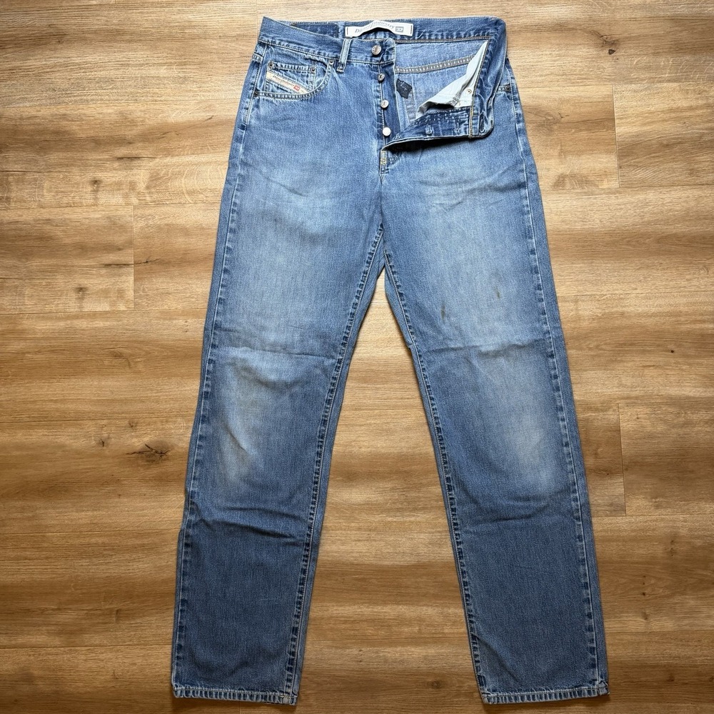 Vintage Diesel Cheyenne Jeans Men 32x34 Blue Straight Leg Made Italy Y2K (Tag34)